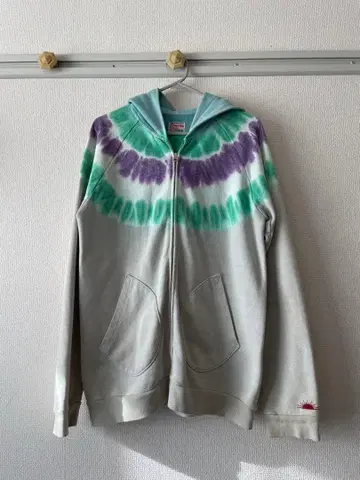 타이다이 풀 집업 후드티