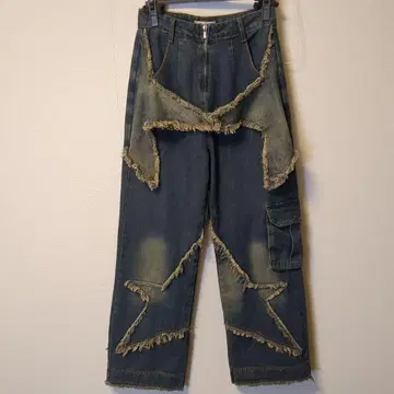 Kenvibe 프린지 별 모양 데님 팬츠