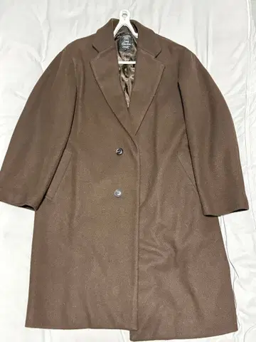 Louis Chavlon 남성용 브라운 체스터 코트 M