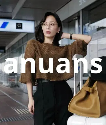 새상품급 anuans 긴팔 니트 FREE 브라운 여성용