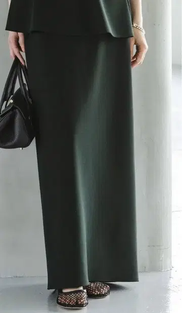 Noble 컴포트 저지 라이크 타이트 스커트 그린 36