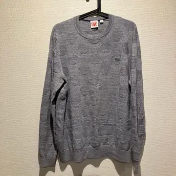 LACOSTE L!VE 그레이 니트 스웨터