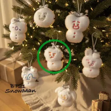 BT21 눈사람 오너먼트 SnowMan RJ