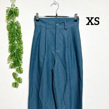 밀레 셀렉 XS 하이웨스트 와이드 팬츠 그린 계열