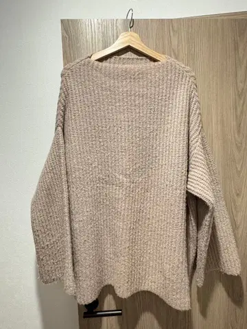 noble 핑크 베이지 루즈핏 니트