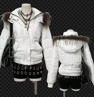 y2k 헤이세이 갸루 그런지 punk 시크 스타일 퍼 다운