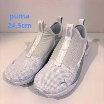 [ 중고품 ] PUMA SOFTFOAM 슬립온 24.5cm 화이트