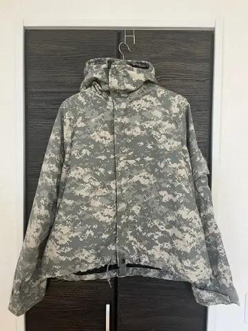 카모 패턴 후드 부착 밀리터리 자켓