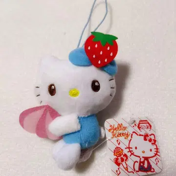헬로키티 스트로베리 모자 마스코트