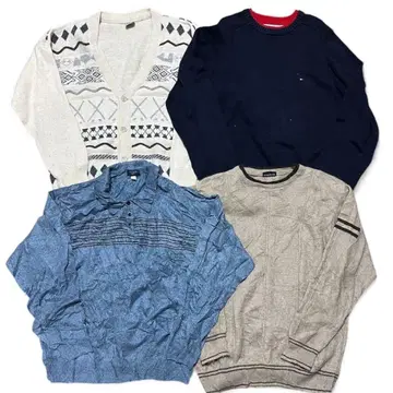 US 구제 의류 니트 스웨터 4개 묶음 판매 NT17