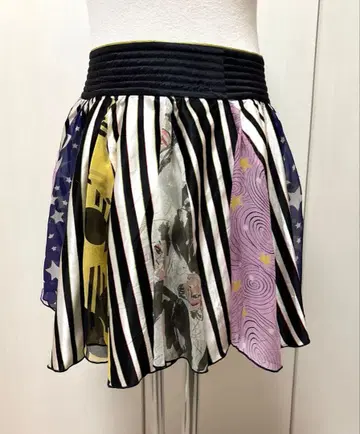 츠모리치사토 tsumorichisato 플레어 스커트 스트라이프 별 패턴