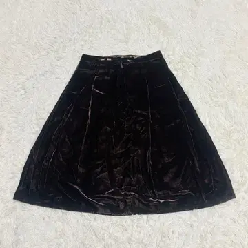 [빅 사이즈] apuascutum london 벨로아 스커트 브라운 XL