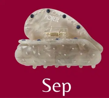 POTETE Birth month stone heart clip