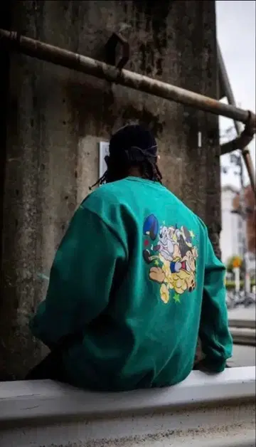 [ 완판템 ] nastydog BattleDog 크루넥 (Green)