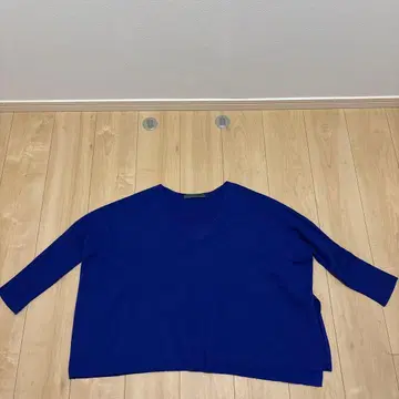 Spic & Soan V넥 니트 5부 소매