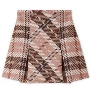 스나이델 SNIDEL 로빙 체크 미니 스커트 핑크