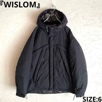 JOHNNY [ WISLOM ] 후드 부착 다운 자켓 블랙 6