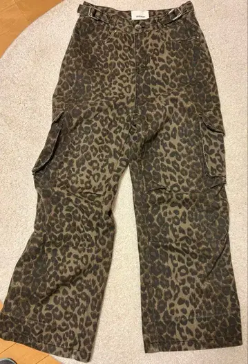 ROGER AND RAW 레오파드 무늬 와이드 팬츠