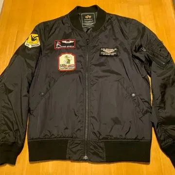 ALPHA INDUSTRIES 플라이트 자켓 블랙