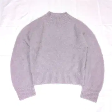 FRAY I.D 하이넥 터틀 니트 폭스 캐시미어 샤기 니트