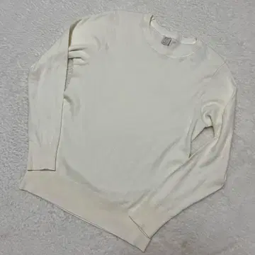 [ 새상품급 ] 지치피 크루넥 코튼 니트 긴팔 티셔츠 이탈리아제 S