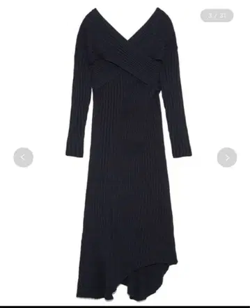 styling/ 오픈 백 니트 원피스 NVY 0