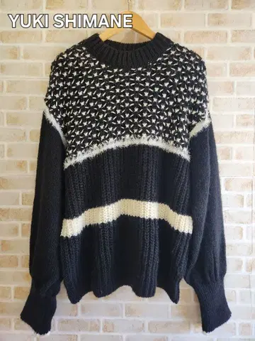 YUKI SHIMANE Spica 니트 블랙