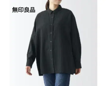 무인양품 블라우스 더블 거즈 루즈핏 코튼