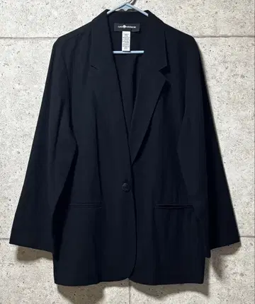 SAG HARBOR 블랙 테일러드 자켓 사이즈 18