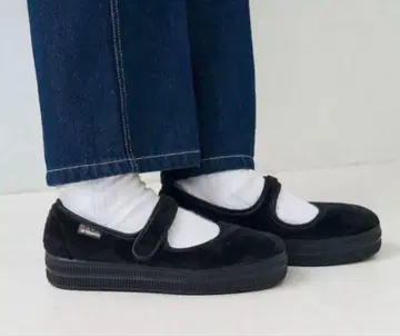 [알베롤라] 새상품 벨크로 스트랩 메리제인 플랫슈즈