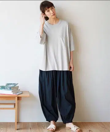 써니클라우드 아라비안 팬츠 / 블랙 남녀 공용 kazumi