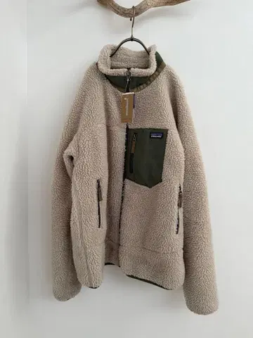patagonia 플리스 자켓 키즈 XXL 베이지 올리브