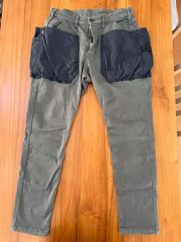 HAKU 워크 팬츠 올리브 그린 캠핑 팬츠 HK-T104