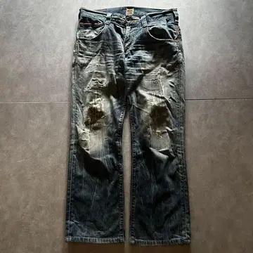 archive grunge edwin fade denim pants