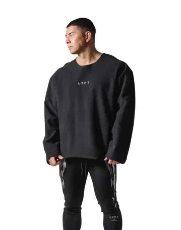 LYFT KNIT LIKE LOOSE SWEAT SHIRT (블랙)