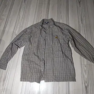 COUNTY FB 체크 무늬 긴팔 셔츠 XL