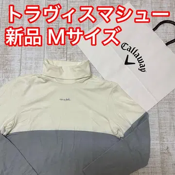 새상품 캘러웨이 트래비스 매튜 플리스 하이넥 화이트 M 사이즈