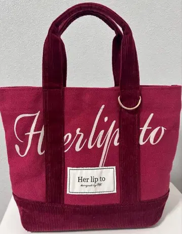 herlipto 토트백 보르도 빨간색