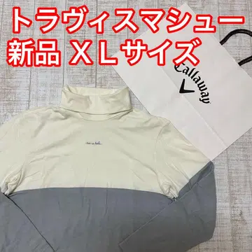 새상품 캘러웨이 트래비스 매튜 플리스 하이넥 화이트 XL 사이즈