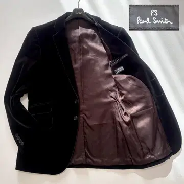 Paul Smith 테일러드 자켓 벨로아 파이핑 총 안감 L 블랙