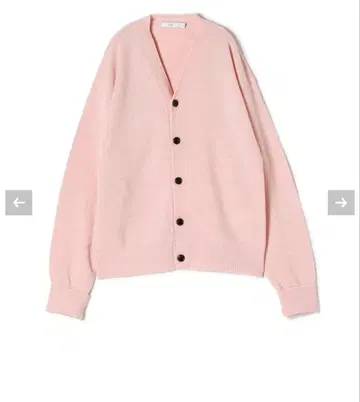 [ 새상품급 ] HYKE 핑크 버튼 가디건 긴팔