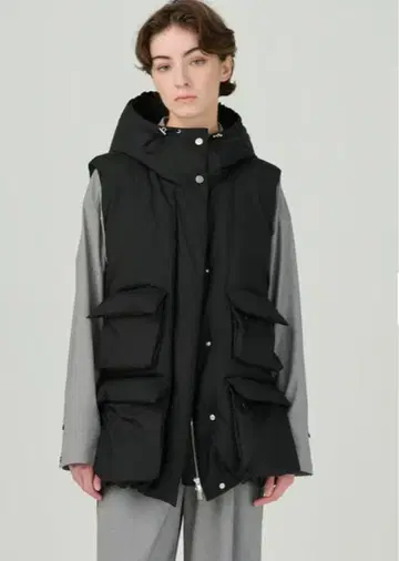 다운 베스트 자켓 그레이스 콘티넨탈