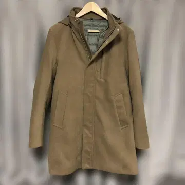 유나이티드 애로우즈 A DAY IN THE LIFE 후드 부착 롱 코트