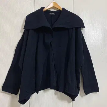 카즈코 키타무라 테이크오프 카마쿠라 빅 컬러 가디건 겉옷 영국 양모