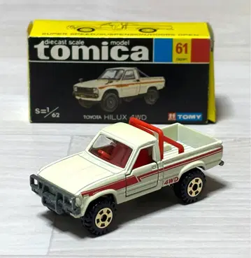 토미카 도요타 하이럭스 4WD 블랙 상자 일본제 일반 수출 사양
