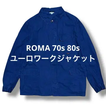 ROMA 70s 80s 유로 워크 자켓 커버올 유로 빈티지