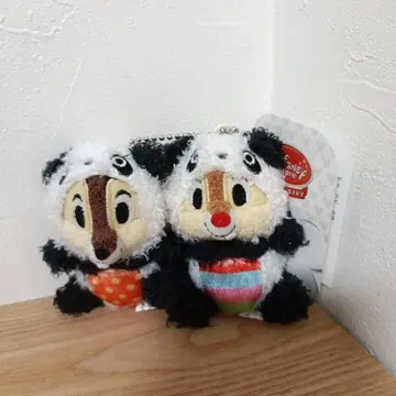 택 포함 새상품 초레어 디즈니 칩과 데일 팬더 키체인