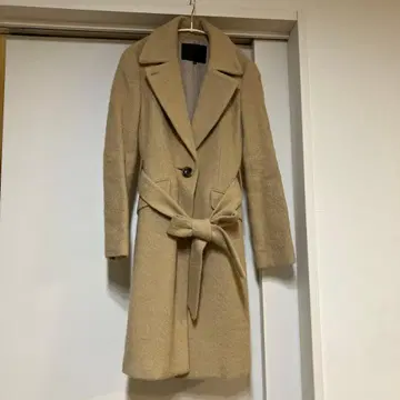UNTITLED 베이지 롱 코트 사이즈 0