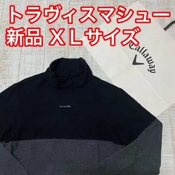새상품 캘러웨이 트래비스 매튜 플리스 하이넥 블랙 XL 사이즈