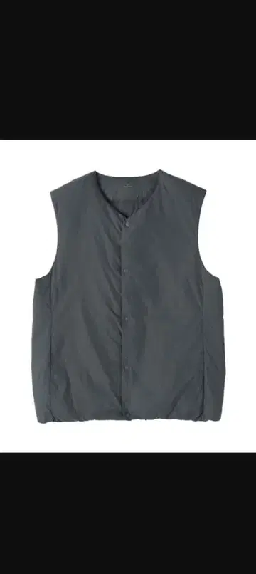 무인양품 경량 다운 포켓터블 노카라 베스트 남성용 L